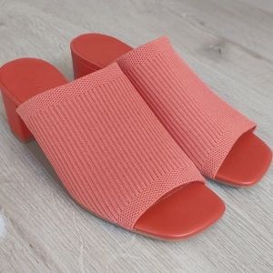 NEW Everlane Renew Ribbed Mules Coral size 5